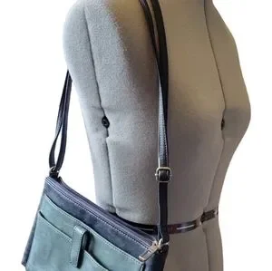 Relic | Bags | Vintage Two Tone Blue Relic Cross Body Purse | Poshmark